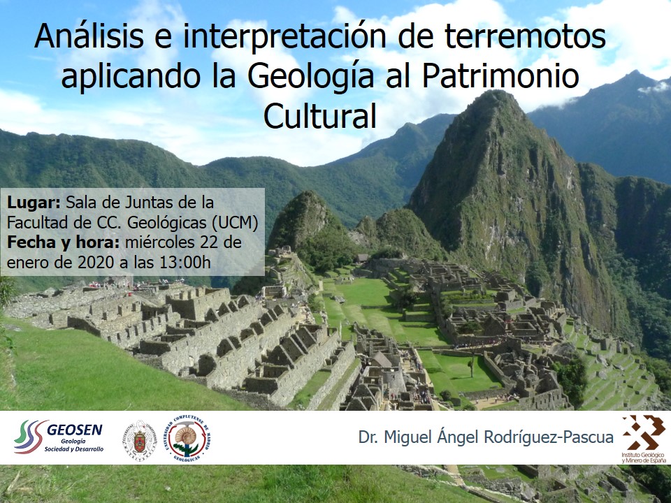 Conferencia: Análisis e interpretación de terremotos aplicando la Geología al Patrimonio Cultural